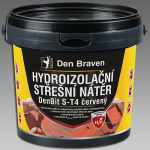 Střešní hydroizolační nátěr DenBit S-T4 červený