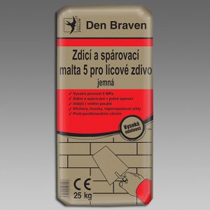 Zdicí a spárovací malta 5 pro lícové zdivo