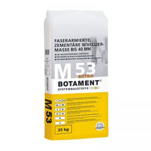 Samonivelační hmota s armovacími vlákny BOTAMENT M 53 Extra 25 kg