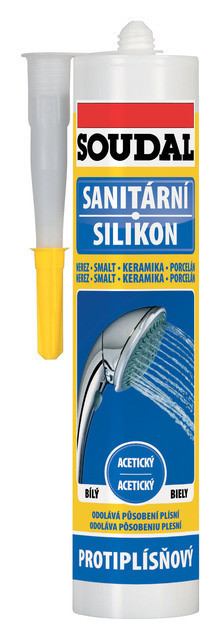 Sanitární silikon SOUDAL transparent 280 ml