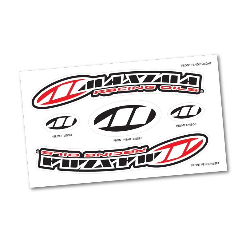 MAXIMA Decal Sheet - Factory Front Fender MX 15 mil