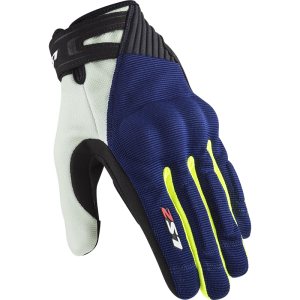 LS2 DART 2 MAN GLOVES BLUE H-V YELLOW L