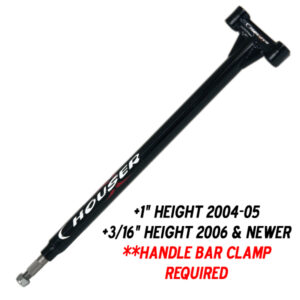 Houser Yamaha YFZ450 Steering Stem,2004-05 +1", 06-13, +3/16" Height , Gloss Black