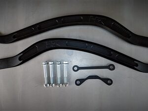 Polaris RZR RS1 Rear Lower MGC Radius Rods, Black Magic