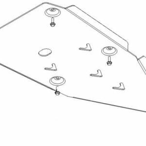 XRW SKID PLATE - 4mm - KAWASAKI KFX 700