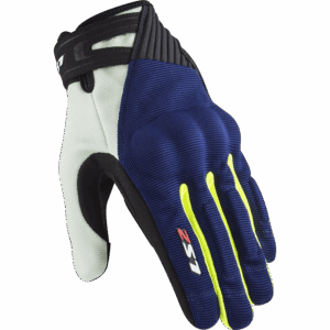 LS2 DART 2 MAN GLOVES BLUE H-V YELLOW XXL
