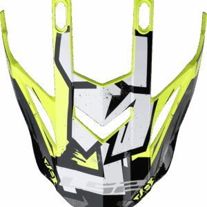 LS2 MX437 EVO PEAK CRUSHER BLACK H-V YELLOW