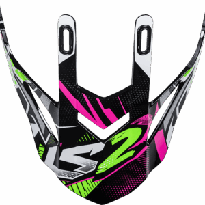 LS2 MX437 PEAK STRONG WHITE GREEN PINK