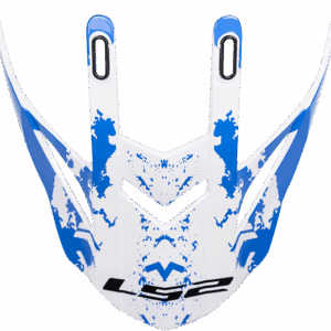 LS2 MX437 PEAK SPOT WHITE BLUE