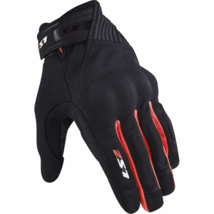 LS2 DART 2 MAN GLOVES BLACK RED XL