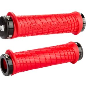 ODI GRIPS Troy Lee Designs Signature ATV Lock-On Bonus Pack Red w/Black Clamps