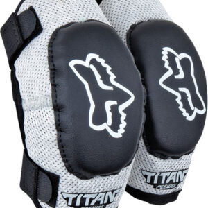 FOX Peewee Titan Youth Elbow  - OS, Black/Silver MX23