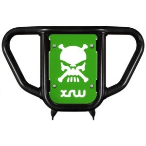 XRW FRONT BUMPER XR9 BLACK PHD GREEN - YAMAHA YFM 700R