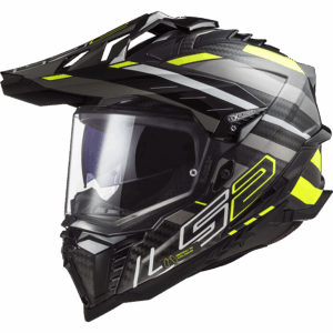 LS2 MX701 EXPLORER C EDGE GL.BLACK H-V YELL-06 XS