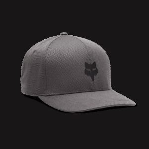 FOX Head Tech Flexfit Hat, Steel Grey S/M