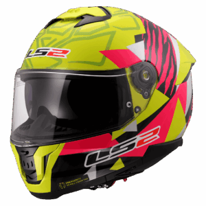 LS2 FF808 STREAM II TIGER H-V YELLOW PINK-06 L