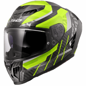 LS2 FF807 DRAGON TRAX H-VIS YELLOW S