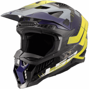 LS2 MX703 X-FORCE GALUO GREY H-VIS YELLOW-06 S