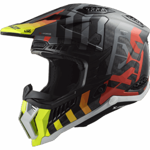 LS2 MX703 C X-FORCE BARRIER H-V YELLOW RED-06 M