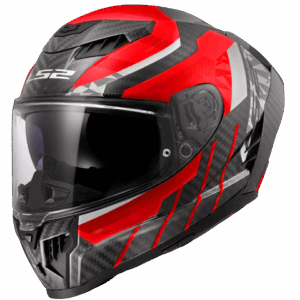 LS2 FF807 DRAGON TRAX RED XXL