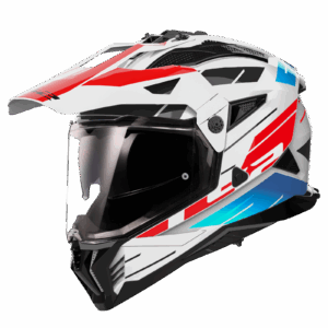 LS2 MX702 PIONEER II NAMIB WHITE BLUE RED-06 XXL