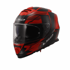 LS2 FF800 STORM II TRACKER BLACK RED-06 M