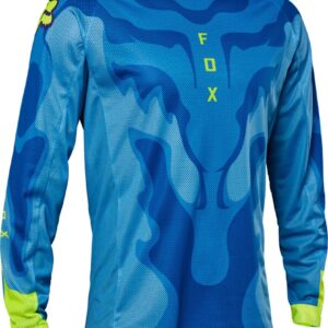 FOX Airline Exo Jersey  - M, Blue/Yellow MX23