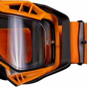 LS2 AURA ENDURO SERIES GOGGLE BLACK H-V ORANGE WITH CLEAR VISOR