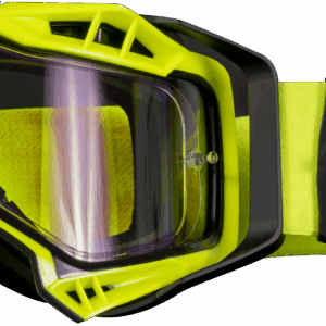 LS2 AURA ENDURO SERIES GOGGLE BLACK H-V YELLOW WITH CLEAR VISOR