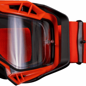LS2 AURA ENDURO SERIES GOGGLE BLACK RED WITH CLEAR VISOR