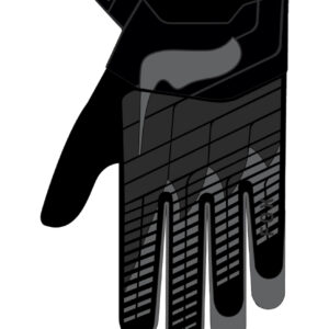 FOX 360 Glove - L, Black/Grey MX24