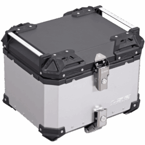 LS2 ALUCASE Silver 45l for rear rack with metal base