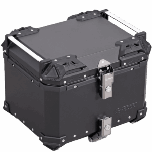 LS2 ALUCASE Black 45l for rear rack with metal base