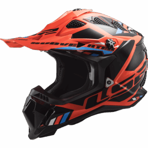 LS2 MX700 SUBVERTER STOMP FLUO ORANGE BLACK-06 S