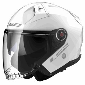 LS2 OF603 INFINITY II SOLID GLOSS WHITE-06 L