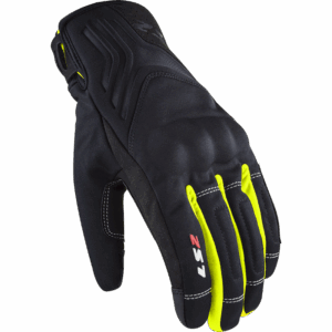 LS2 JET 2 MAN GLOVES BLACK H-V YELLOW S