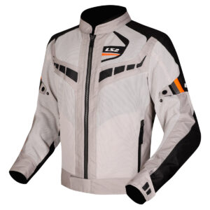 LS2 GARDA AIR MAN JACKET BLACK GREY H-V ORANGE L