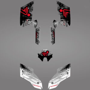 GRAPHIC STICKER KIT for Segway AT5-L LIGHT RED