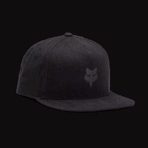 FOX Head Snapback Hat - OS, Black/Charcoal