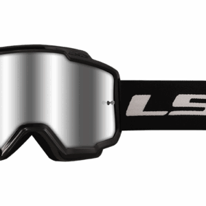 LS2 CHARGER GOGGLE BLACK WITH SILVER VISOR