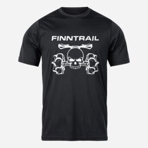 Finntrail T-shirt ATV skull Black S