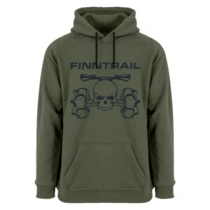 Finntrail Hoody ATV skull Khaki S