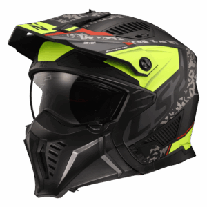 LS2 OF606 DRIFTER DEVOR M.BLACK H-V YELLOW-06 L