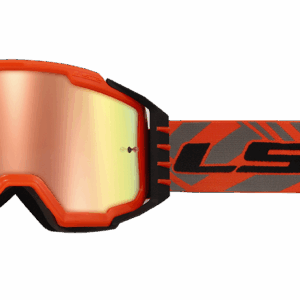 LS2 CHARGER PRO GOGGLE H-V ORANGE WITH IRIDIUM VISOR