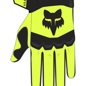 FOX Dirtpaw Glove - 2X, Fluo Yellow MX24
