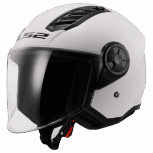 LS2 OF616 AIRFLOW II SOLID GLOSS WHITE-06 XS