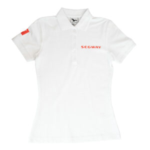SEGWAY POWERSPORTS White Women Polo T-shirt XS
