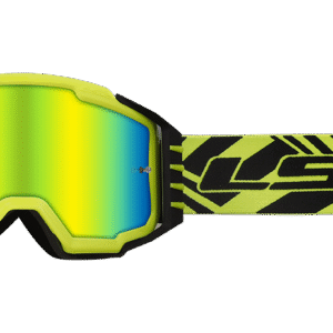 LS2 CHARGER PRO GOGGLE H-V YELLOW WITH IRIDIUM VISOR