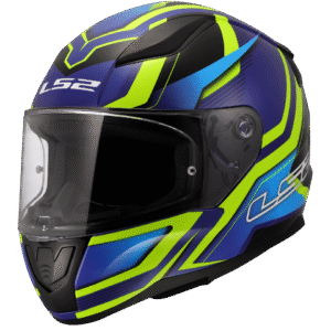 LS2 FF353 RAPID II FLITZ H-VIS YELLOW BLUE-06 S