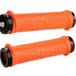 ODI GRIPS Troy Lee Designs Signature ATV Lock-On Bonus Pack Orange w/Black Clamps